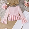 thumbnail image 6 of Afdoent Girls 2 Piece Outfit Cute Long Sleeve Top And Pants Outfit Fall Two Piece Set For Kids Fall Winter Clothing Set 9-10 Years, 6 of 9