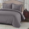 thumbnail image 2 of Luxury Bamboo Cotton 3-Piece Duvet Cover Set (Bamboo Hybrid), 2 of 4