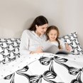 thumbnail image 6 of Homewish Black Bowknot Bedding Comforter Set,Cartoon Bowtie Print Twin Comforter Sets,Bowtie Bow Ribbon Bedding Set For Girls,Microfiber Bedroom Decor Reversible,2 Pieces, 6 of 9