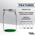 thumbnail image 2 of 10 Decorating Mason Jars Set, 12 oz. - Canning, Aluminum Lid - Green, 2 of 5