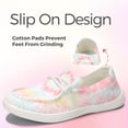 thumbnail image 5 of LUCKY STEP Loafers Shoes Comfort Slip On Mesh Knit Walking Shoes,Pink tie dye,Womens, 5 of 10