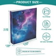 thumbnail image 3 of FORMRS 3 Ring Binder 1.5 inch with Pockets Clip Board 200 Sheets Capacity, Galaxy Pattern, 3 of 8