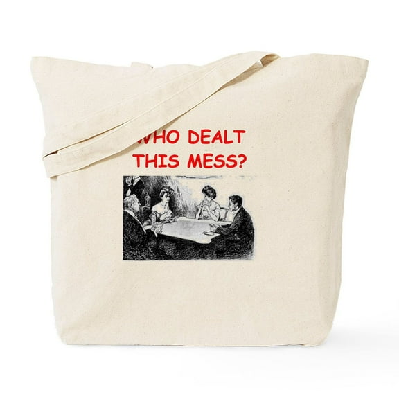 CafePress - Funny Bridge Joke On Gifts And T Shirts Tote Bag - Unisex Canvas Tote Bag, Beige, 1-Piece