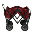 thumbnail image 2 of Mac Sports Chariot Utilitaire de Jardin Extérieur Pliable et Rabattable avec Table, Bordeaux, 2 of 7