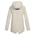 thumbnail image 2 of Women Solid Color Coat Long Sleeve Cardigan Warm Winter Overcoat Button Down Overcoat Windproof Outer Coat Fluffy Jacket, 2 of 5