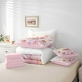 thumbnail image 6 of Castle Fairy 7-Piece Butterfly Rose Full Bedding Comforter Set, 6 of 8