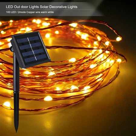 Outdoor Solar Decorative String Lights Costech 100 Led 33 Ft Outdoor Solar Decorative String Lights Costech 100 Led 33 Ft Water Resistant Christmas Globe