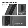 thumbnail image 3 of Luggage Sets Hardshell 3pcs Luggage, Lightweight Durable Suitcase sets Spinner Wheels Suitcase with TSA Lock 20''24''28'' Available(Grey ), 3 of 9