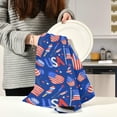 thumbnail image 6 of SKYSONIC 1 pack 4Th of July American Flag Independence Day Kitchen Dish Towels,Dishcloths,Absorbent Soft Towels Hand Towels, 18" x 28", 6 of 7