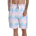thumbnail image 1 of Holo Board Shorts Polyester Swimming Trunks Beach Pattern Men Swim Trunks, 1 of 5