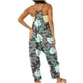thumbnail image 3 of Dyegold Jumpsuits for Women Casual, Summer Jumpsuit for Women One Piece 2023 Trendy Spaghetti Strap Wide Leg Rompers Harem Long Pants Overalls With Pockets, 3 of 5