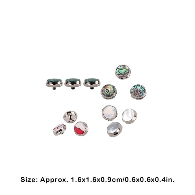 3 Pieces Trumpet Button Replacement Universal Repair Component Small Metal Music Playing Fingers Keys Brass Instrument Component Type 3