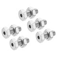 thumbnail image 1 of Unique Bargains M10x25mm Hexagon Fasteners Hollow Screw Bolts with Nuts 5 Pack, 1 of 5