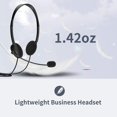 thumbnail image 3 of HLONK USB Headset with Microphone Noise Cancelling  Stereo Computer Headphones with Boom Mic & Volume Controls  Wired Over Ear Headphone for PC  Laptop  Call Center  Business  Office  Sky, 3 of 8