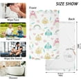 thumbnail image 3 of Dreamtimes Face Hand Towel Set Cute Cartoon Owls Flowers Rainbow Cotton Washcloths, Quick-Dry Highly Absorbent Bath Towel- Pack of 2, 3 of 7