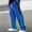 Blue, variant on Men's Youth Loose Fit Tear-Away Pants Snap Button Sports Running Basketball Sweatpants
