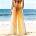 thumbnail image 7 of Hrsba Chiffon Wide Leg Trousers For Women Bohemian Print Light Full Length Loose Pants, 7 of 7