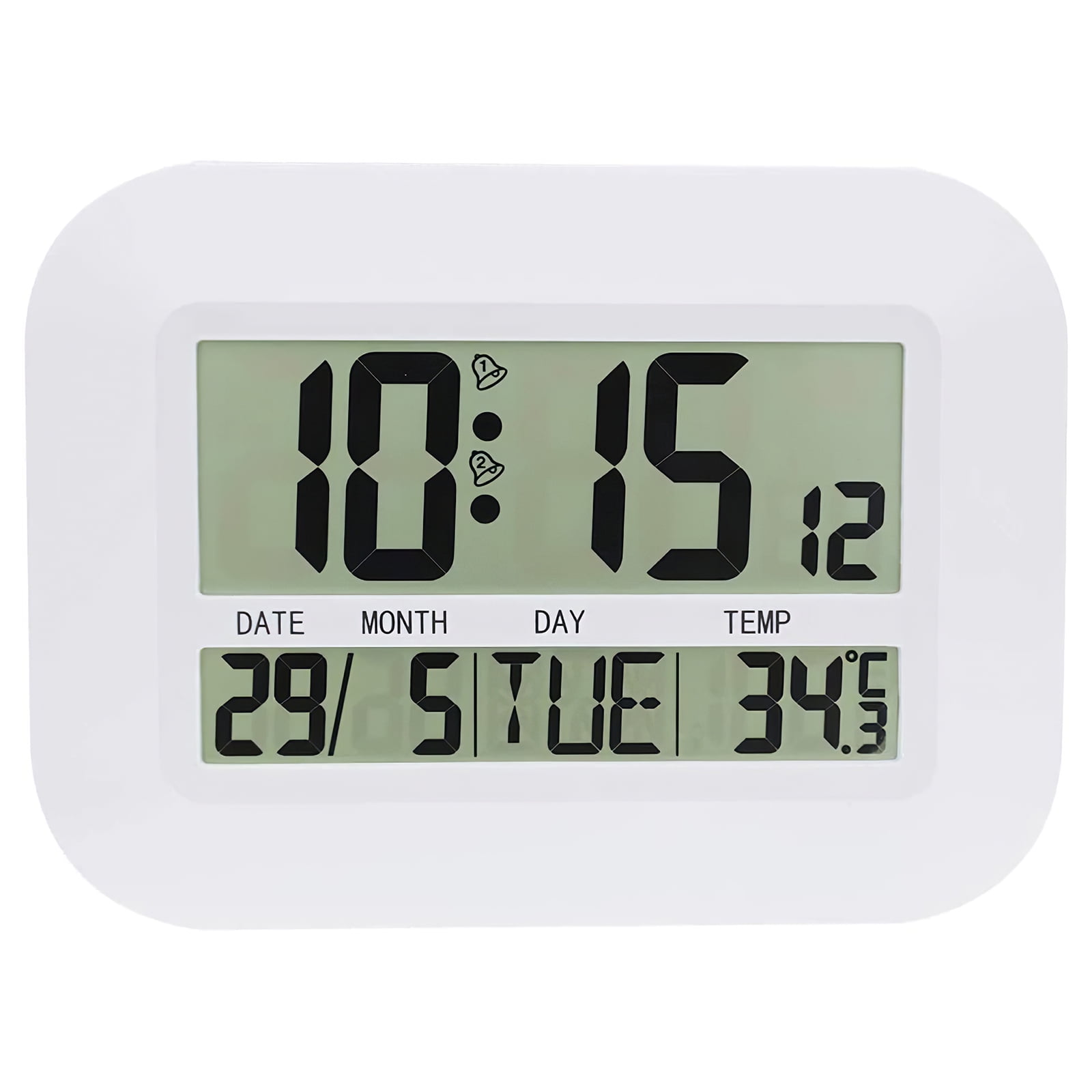 FANCY Creative Wallmounted Alarm Clock Desktop Electronic Clock Large