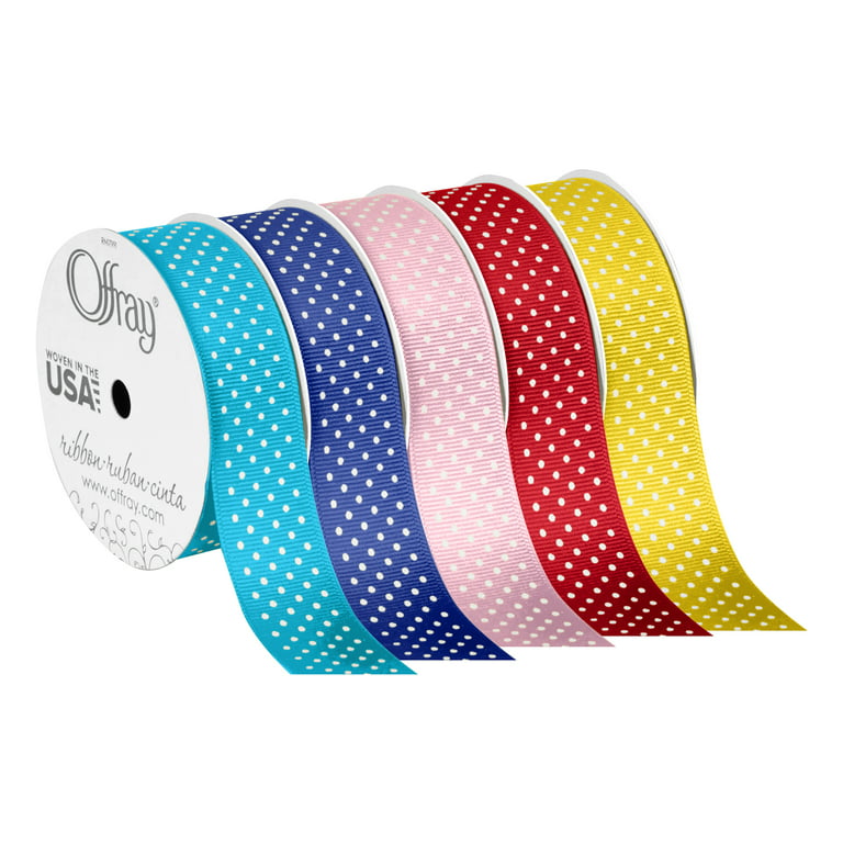 12 Pack: 3/8 x 7yd. Grosgrain Rainbow Ribbon by Celebrate It™