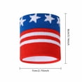 thumbnail image 2 of Wrist Sweat Bands, Tennis Wrist Sweatbands, Sweatband for Basketball, Volleyball Wrist Guard for Memorial Day Labor Day Sport, 3X2.75 in Unbranded Blank Absorbent Breathable Usa, 2 of 4