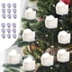thumbnail image 1 of Velas LED sin llama 9Pcs con clips - Luces blancas cálidas a pilas para decoraciones del árbol de Navidad, centros de mesa y decoración de fiesta, 1 of 8
