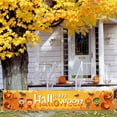 thumbnail image 5 of JeashCHAT Halloween Banner Large Halloween Decorations Outdoor Yard Porch Signs Halloween Party Decorations Supplies Front Door Garage Balcony Garden Hanging Flag Backdrop, 5 of 5