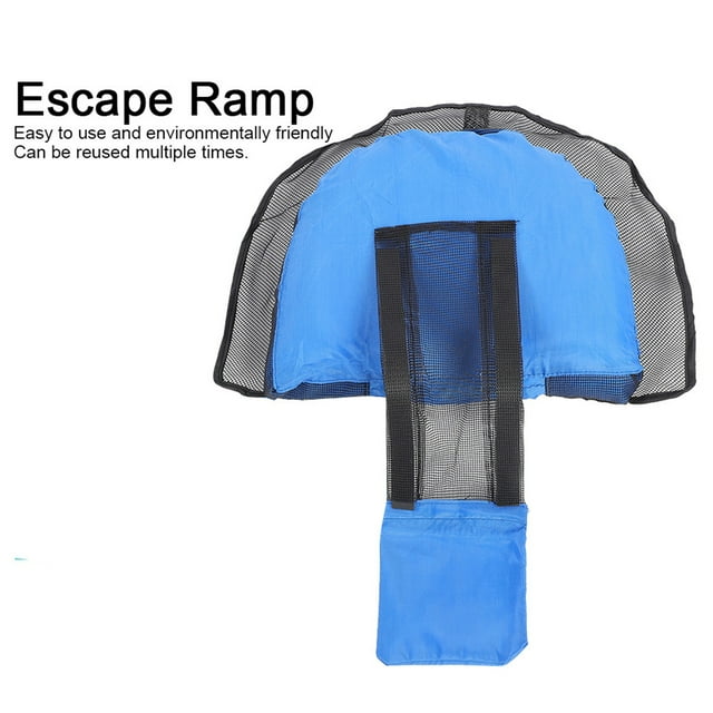 Animal Saving Escaping Net, Oxford Cloth Material Foldable Escape Ramp Easy To Ues With Collar For Fog Bird Critter Saving