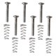 thumbnail image 3 of Paquete de 6 Tornillos de ajuste de pastilla de guitarra eléctrica Yuyangstore con resortes Plata, 3 of 5