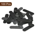 thumbnail image 3 of Uxcell 100Pack Handmade PU Leather Label Sewing Embossed Tags Embellishment, Black, 3 of 6