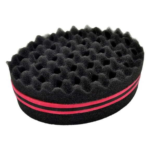 Oval Curling Black Sponge EVA Dual Use for Perm Curls Messy Hair Finishing Home Travel