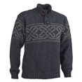 thumbnail image 6 of Irish Celtic Wool Sweater Men's Fisherman Troyer Pullover Made in Ireland by Aran Woollen Mills, 6 of 8