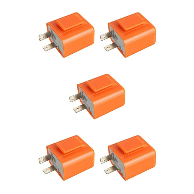 Youkk Motorcycle LED Flashers Relay Adjustable Accessory Signal Indicator Waterproof Motorbike Blinker Orange Lighting Parts Orange 1pcs 5Set