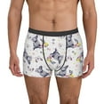 thumbnail image 2 of Bingfone Rabbit And Butterfly Men's Underwear - Casual Stretch Boxer Briefs-X-Large, 2 of 7