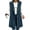 Navy, variant on Xaqiouau Women's Long Sleeveless Trench Coat Lapel Collar Open Front Vest Jacket Casual Button Down Lightweight Duster Waistcoat Outerwear with Pockets