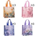 thumbnail image 6 of BOLIANNE 12 Pcs Flower Gift Bags Medium , 9x4.33x8.66in Reusable Non-Woven  Goodie Bags with Handles Ideal for Birthday Wedding Party Favor Bridal Shower, 6 of 8