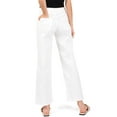 thumbnail image 4 of VERVET Women's Mid-Rise Wide Leg Jeans in Optic White (Optic White, 25), 4 of 5