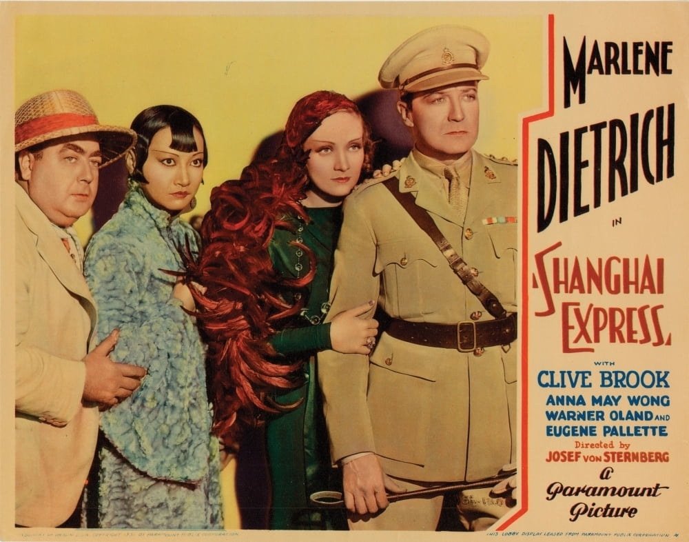 Shanghai Express Eugene Pallette Anna May Wong Marlene Dietrich Clive Brook 1932 Movie Poster Masterprint 28 X 22 Walmart Com Walmart Com