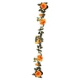 thumbnail image 2 of Enredadera de flores artificiales | Guirnalda simulada de seda y plástico | San Valentín Rojo Naranja Rosa Beige | 78.7 pulgadas de largo | Arco interior exterior, pared, puerta, decoración de, 2 of 6