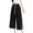 Black, variant on Ombre Pants Loose for Women Elastic Waist Faux Cotton Linen Pants for Beach and Daily Wear