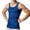 Blue, variant on Mens Compression Sleeveless Vest Body Sculpting Tank Top Workout Undershirt Waist Trainer Abs Abdomen Shapewear Blue S