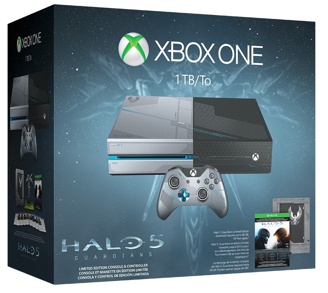 Microsoft Xbox One 1tb Console Limited Edition Halo 5 Guardians Bundle Walmart Com Walmart Com