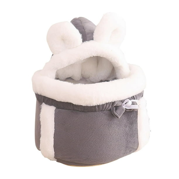 Mochila transportadora cómoda para mascotas, la última mochila para gatos con nido para mascotas. Gris M