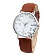 thumbnail image 1 of Reloj de pulsera de cuarzo analógico de cuero dorado cristalino para mujer a la moda Wmkox8yii gfajkfgbkjabf1681, 1 of 1