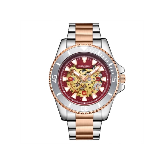 Limited Edition Swan & Edgar Hand Assembled Contemporary Skeleton Automatic - Two Tone