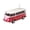RED, variant on WSTER WS-267 Car Portable Bluetooth Speaker with LED AUX USB FM Rechargeable