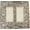 Aged Silver, variant on Meriville French Scroll 2 Rocker Wallplate, Double Switch Electrical Cover Plate, Buckingham Green with Gold