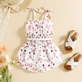 thumbnail image 4 of Ketyyh-chn99 Rompers Girls Bodysuit Bay Baby Girl Clothes Cotton Linen Rompers Solid Ruffle Jumpsuits Infant Baby Clothes Girl Pink,3-4 Years, 4 of 5