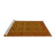 thumbnail image 2 of Ahgly Company Machine Washable Indoor Round Persian Yellow Traditional Area Rugs, 8' Round, 2 of 4