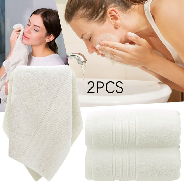 Towel Absorbent Clean And Easy To Clean Soft For Kitchen Bathroom Living Room A Practical Home 2PCS