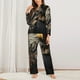 thumbnail image 2 of Balery Noble Style Bald Eagle Conjunto de Pijama con Estampado para Mujer, Conjunto de Dos Piezas con Manga Larga, Ropa de Dormir Suave con Bolsillos, Pijamas Cómodos-X-Large, 2 of 7